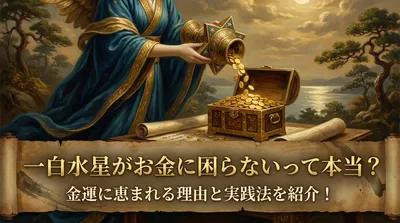 一白水星がお金に困らないって本当？金運に恵まれる理由と実践法を紹介！