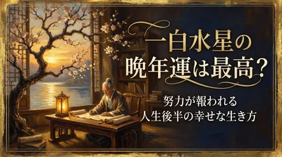 一白水星の晩年運は最高？努力が報われる人生後半の幸せな生き方