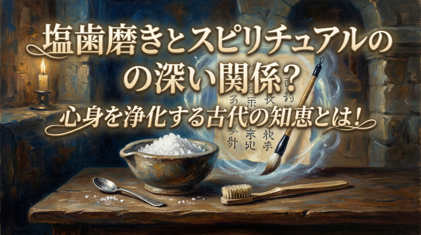 塩歯磨きとスピリチュアルの深い関係？心身を浄化する古代の知恵とは！