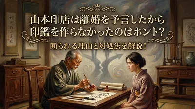 山本印店は離婚を予言したから印鑑を作らなかったのはホント？断られる理由と対処法を解説！