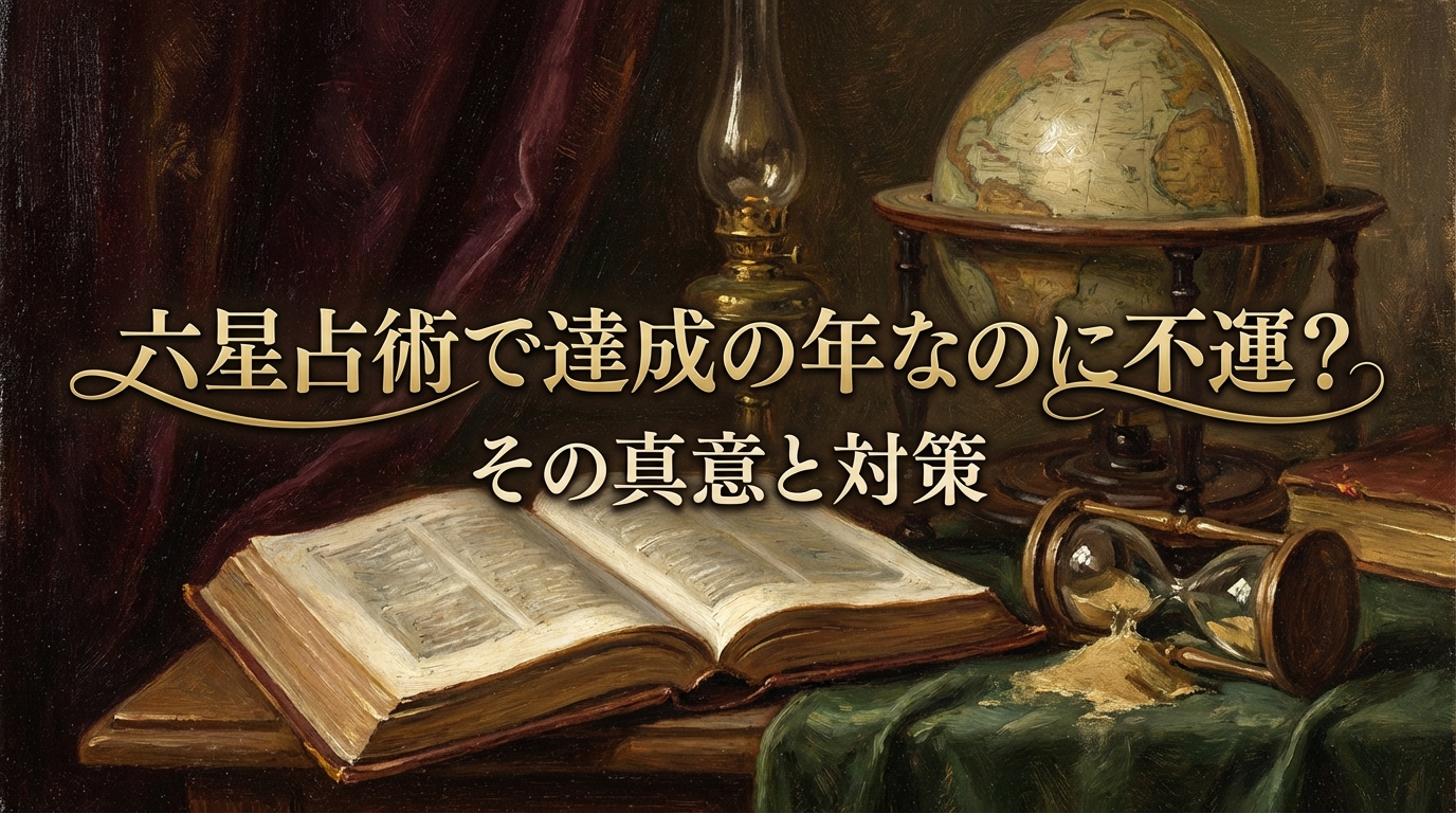六星占術で達成の年なのに不運？その理由と開運のヒントを解説！