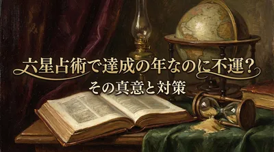 六星占術で達成の年なのに不運？その理由と開運のヒントを解説！