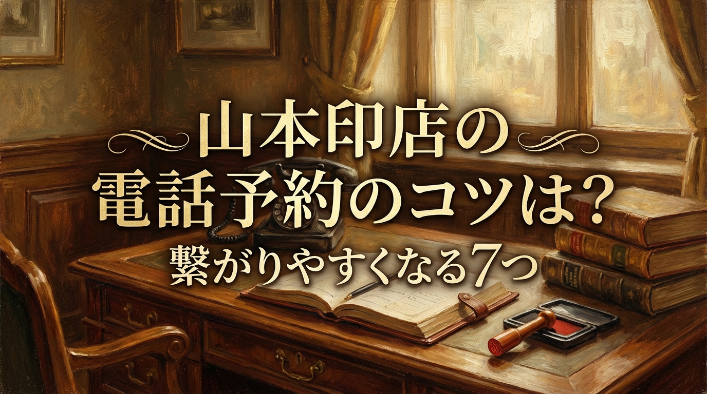 山本印店の電話予約のコツは？繋がりやすくなる7つの方法をご紹介！