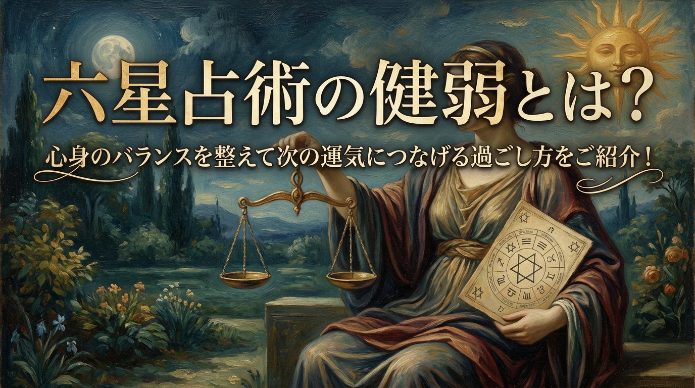 六星占術の健弱とは？心身のバランスを整えて次の運気につなげる過ごし方をご紹介！
