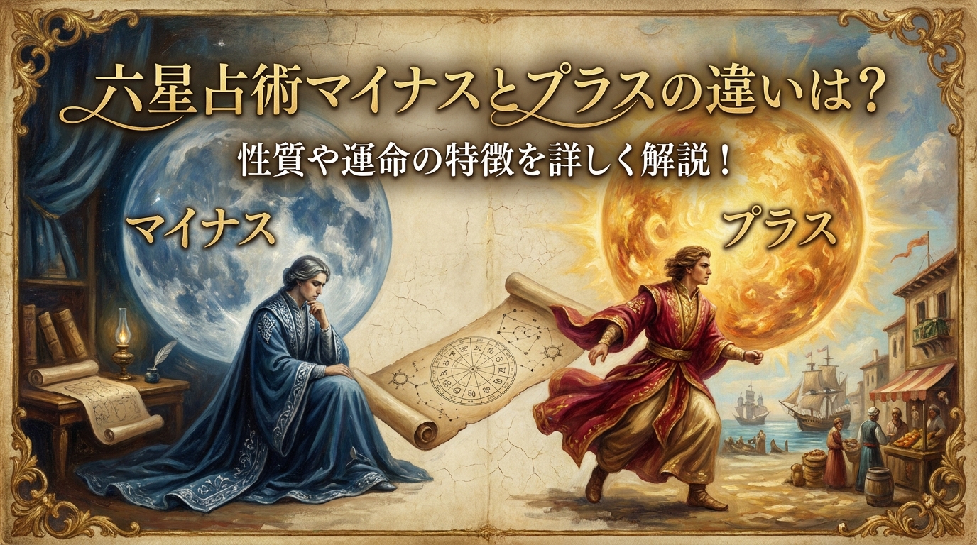 六星占術マイナスとプラスの違いは？性質や運命の特徴を詳しく解説！