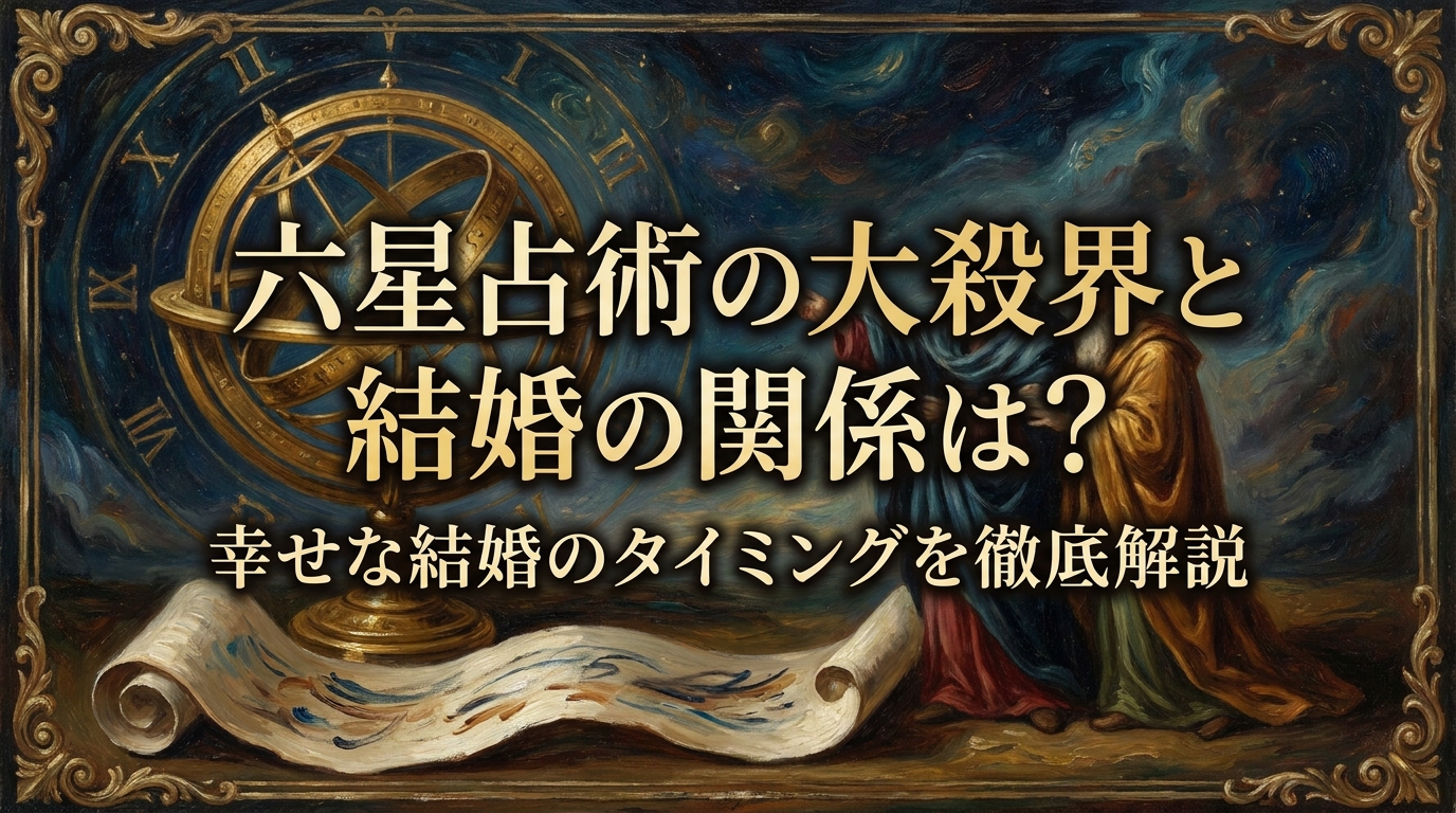 六星占術の大殺界と結婚の関係は？幸せな結婚のタイミングを徹底解説