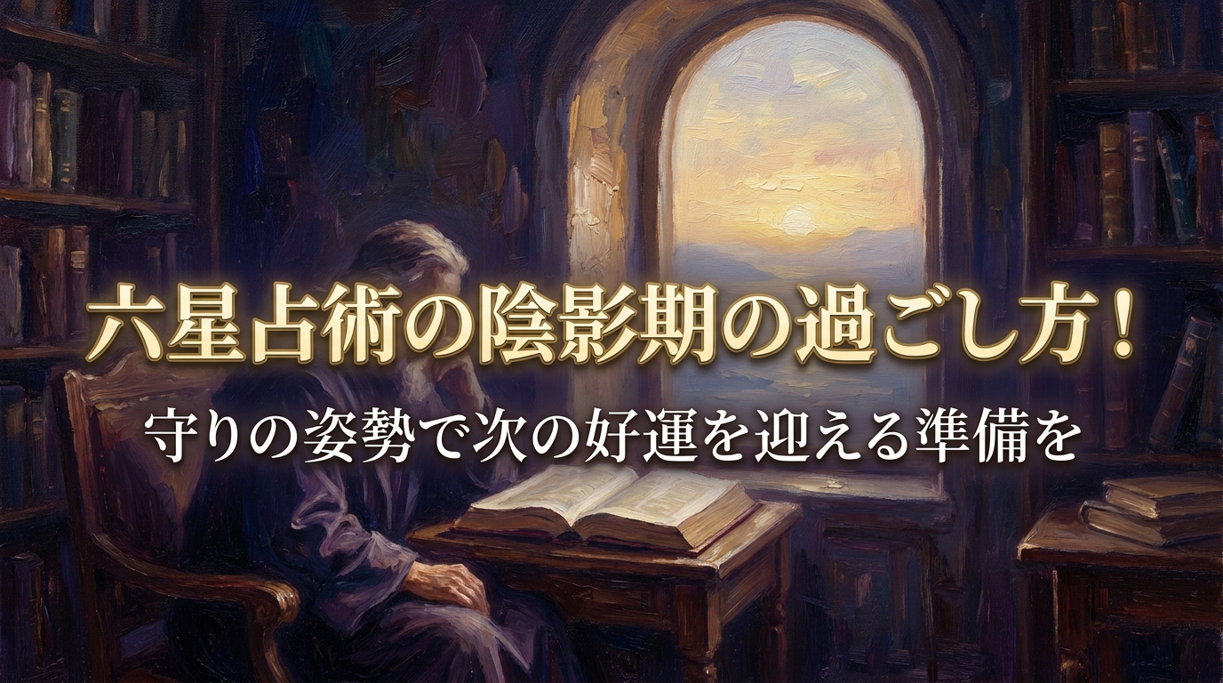 六星占術の陰影期の過ごし方!守りの姿勢で次の好運を迎える準備を