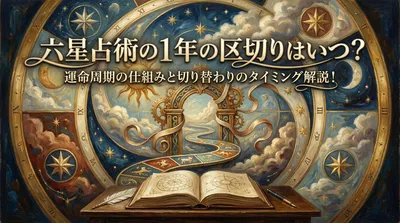 六星占術の1年の区切りはいつ？運命周期の仕組みと切り替わりのタイミング解説！