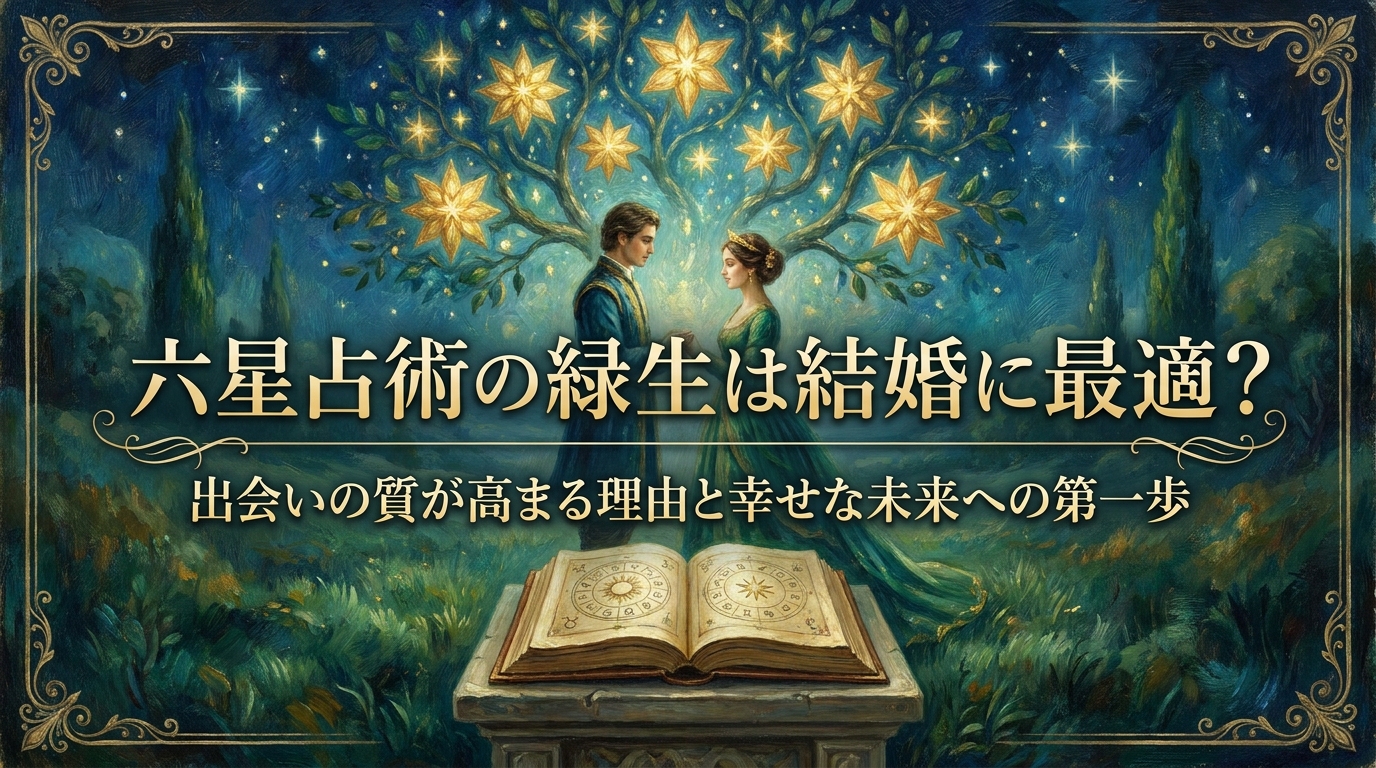 六星占術の緑生は結婚に最適？出会いの質が高まる理由と幸せな未来への第一歩