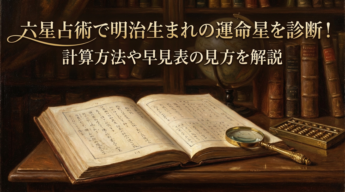 六星占術で明治生まれの運命星を診断!計算方法や早見表の見方を解説