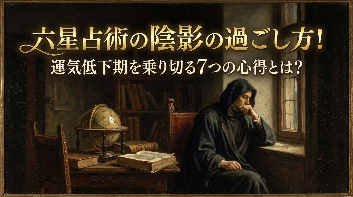 六星占術の陰影の過ごし方！運気低下期を乗り切る7つの心得とは？