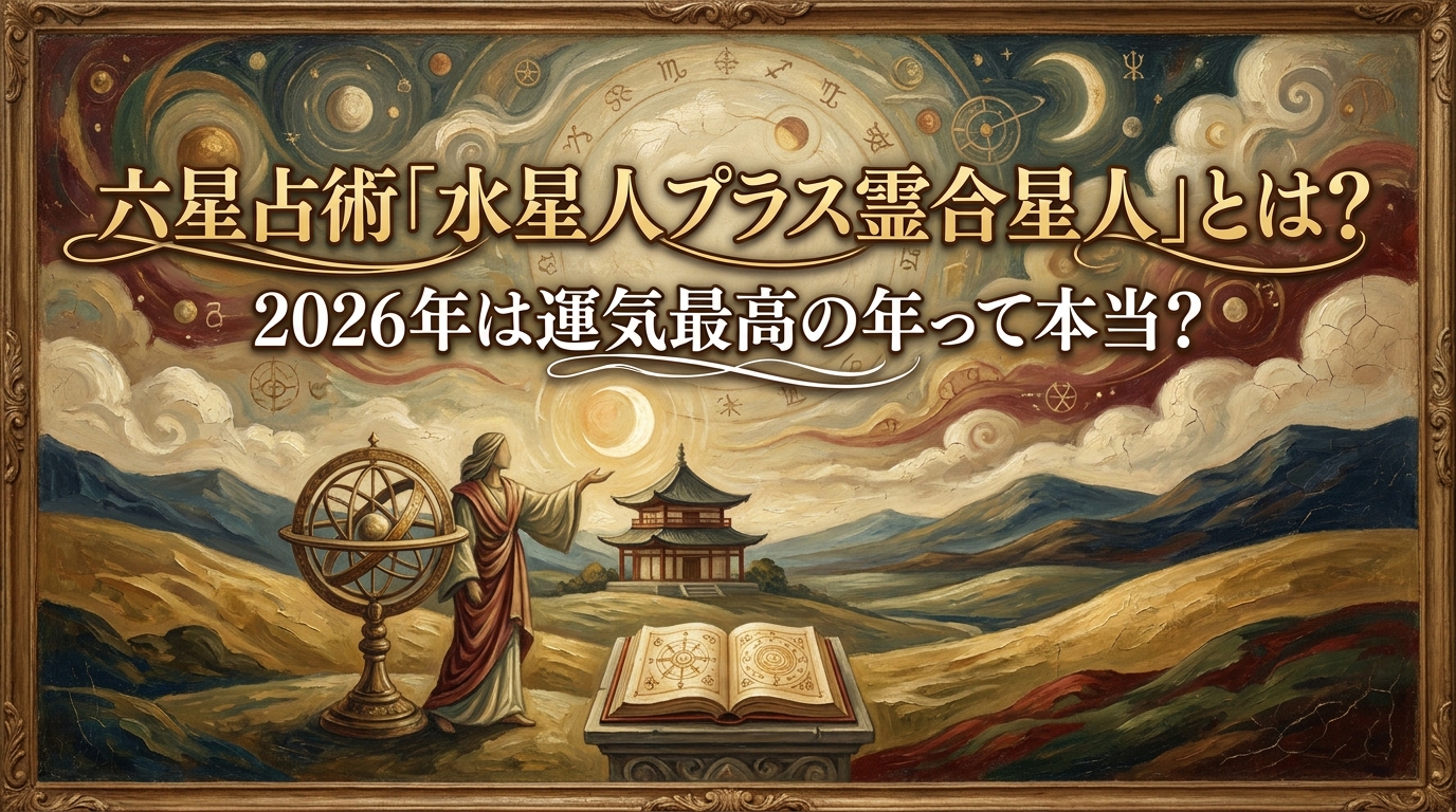 六星占術「水星人プラス霊合星人」とは?2026年は運気最高の年って本当?