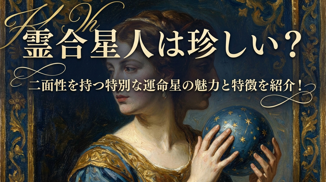霊合星人は珍しい?二面性を持つ特別な運命星の魅力と特徴を紹介!