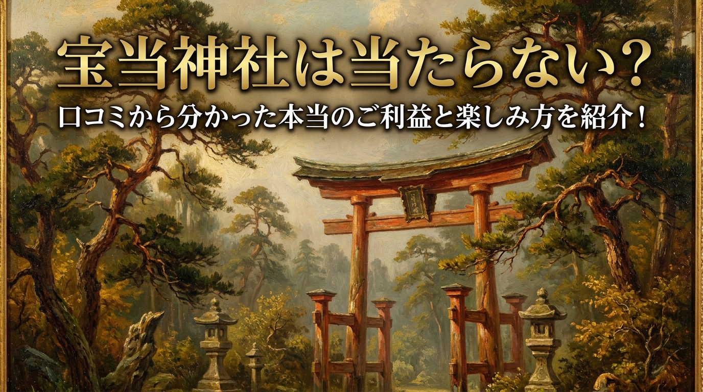 宝当神社は当たらない？口コミから分かった本当のご利益と楽しみ方を紹介！