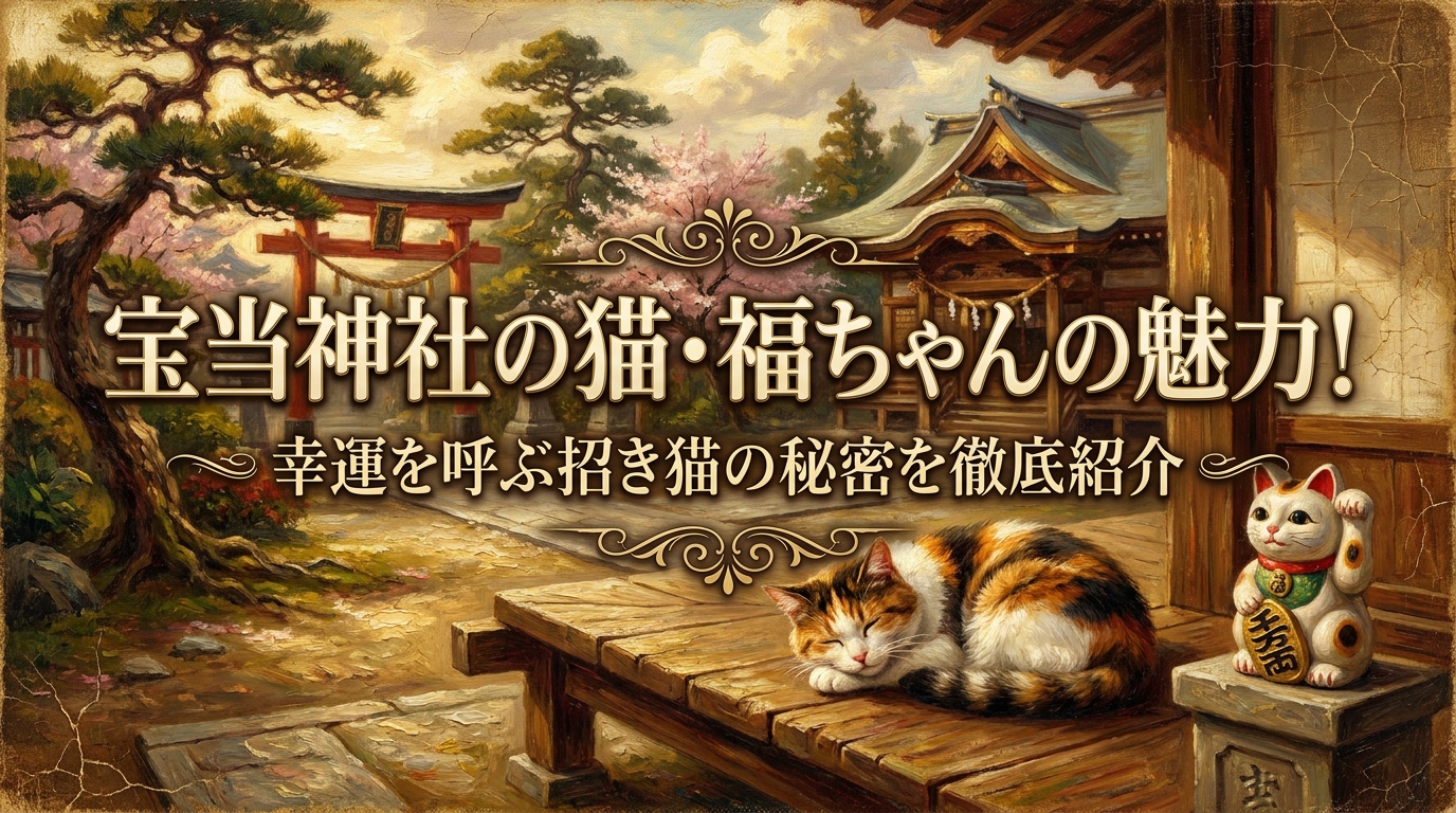 宝当神社の猫・福ちゃんの魅力！幸運を呼ぶ招き猫の秘密を徹底紹介