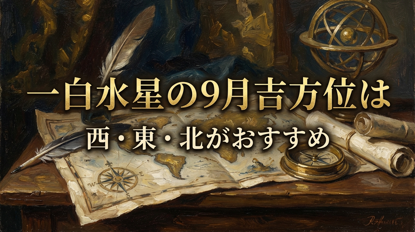 一白水星の9月吉方位は西・東・北がおすすめ