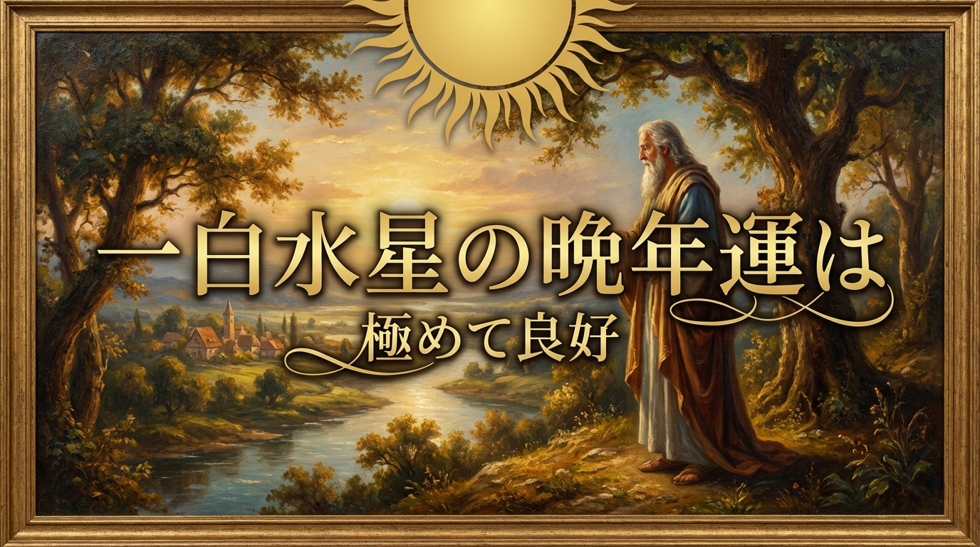 一白水星の晩年運は極めて良好