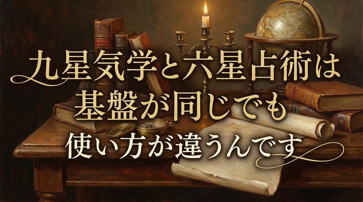 九星気学と六星占術は基盤が同じでも使い方が違うんです