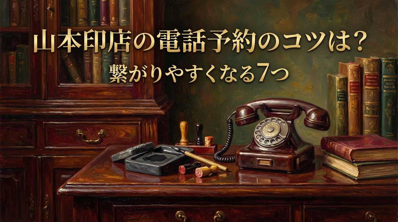 山本印店の電話予約は「時報で12時ピッタリ」がコツ