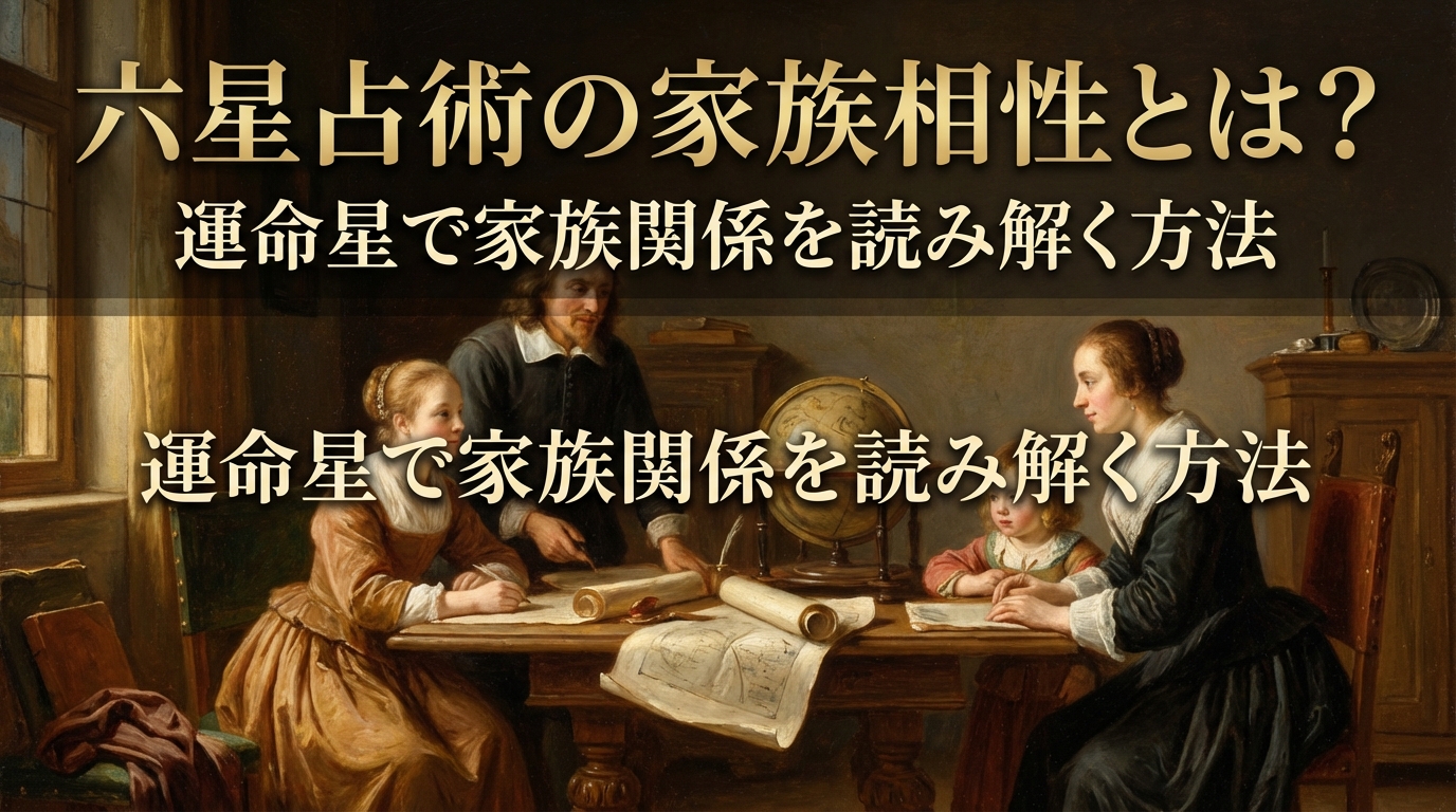 六星占術の家族相性とは?運命星で家族関係を読み解く方法