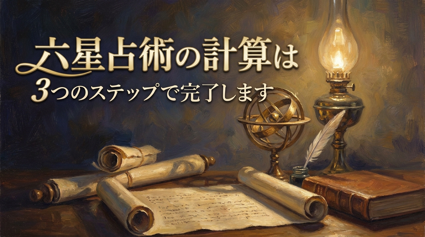 六星占術の計算は3つのステップで完了します