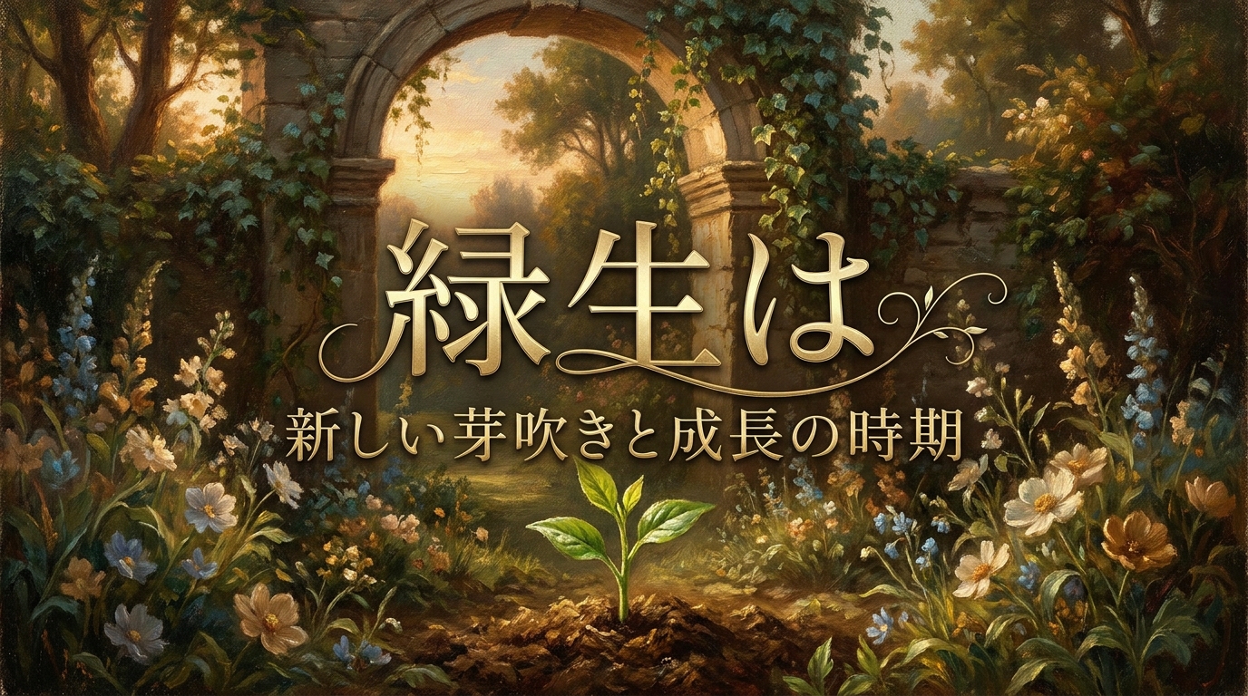緑生は新しい芽吹きと成長の時期