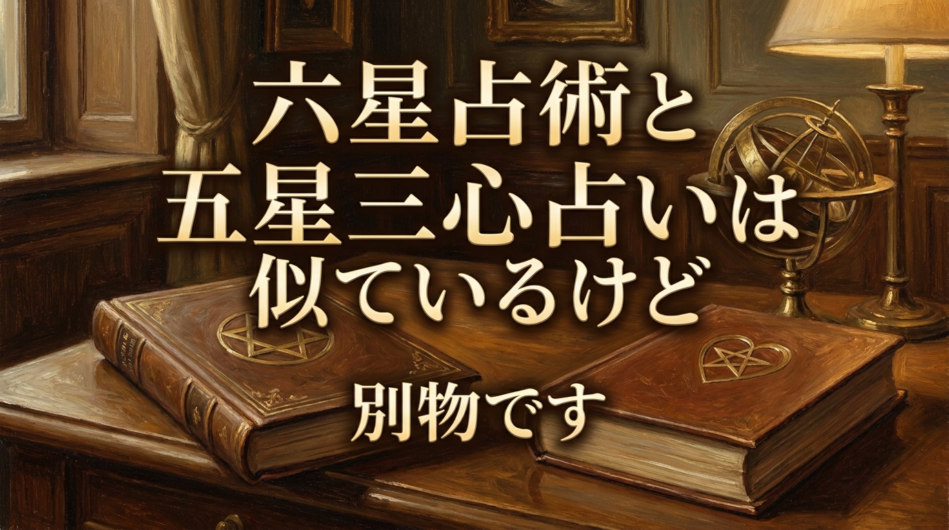 六星占術と五星三心占いは似ているけど別物です