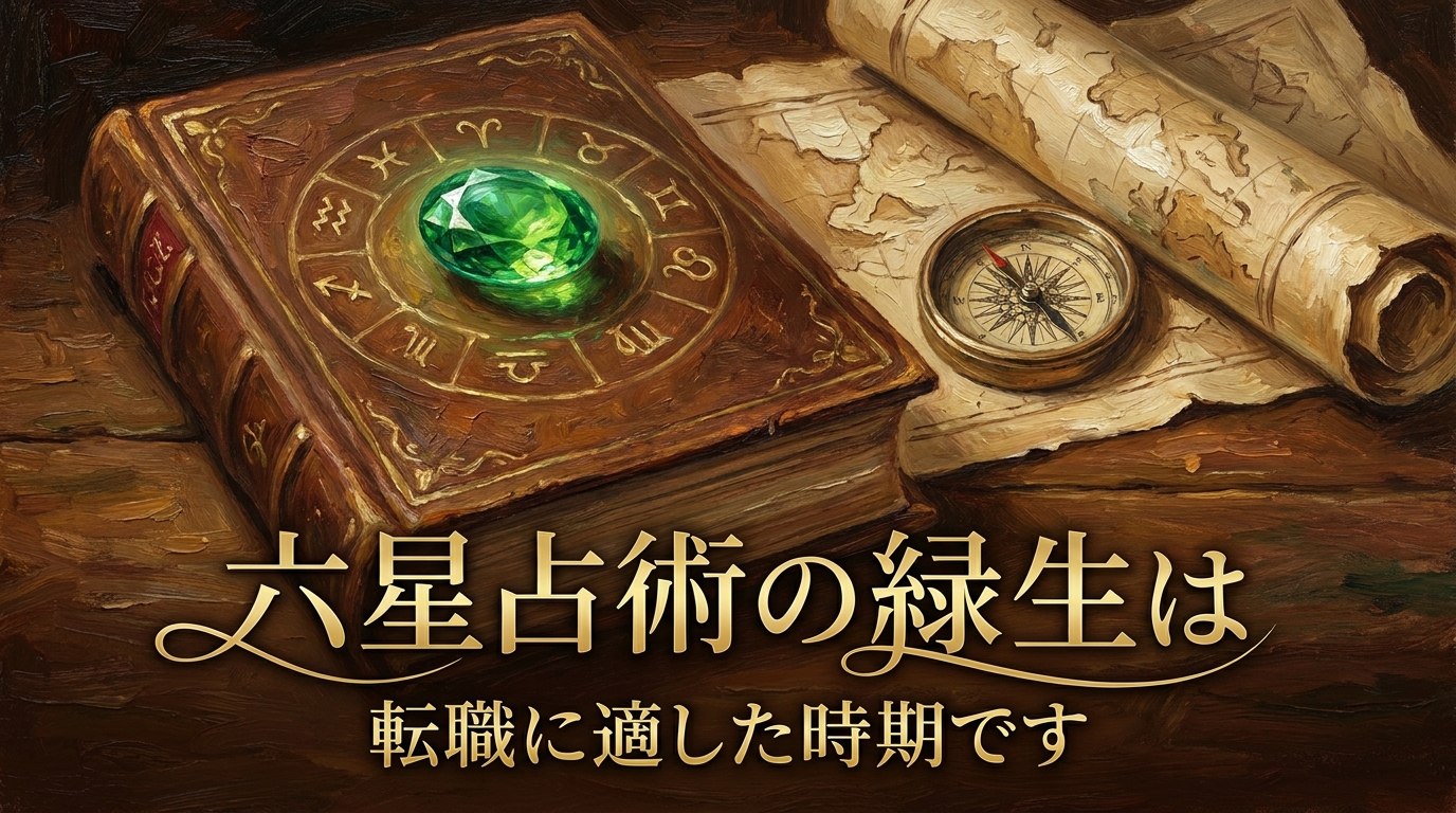 六星占術の緑生は転職に適した時期です
