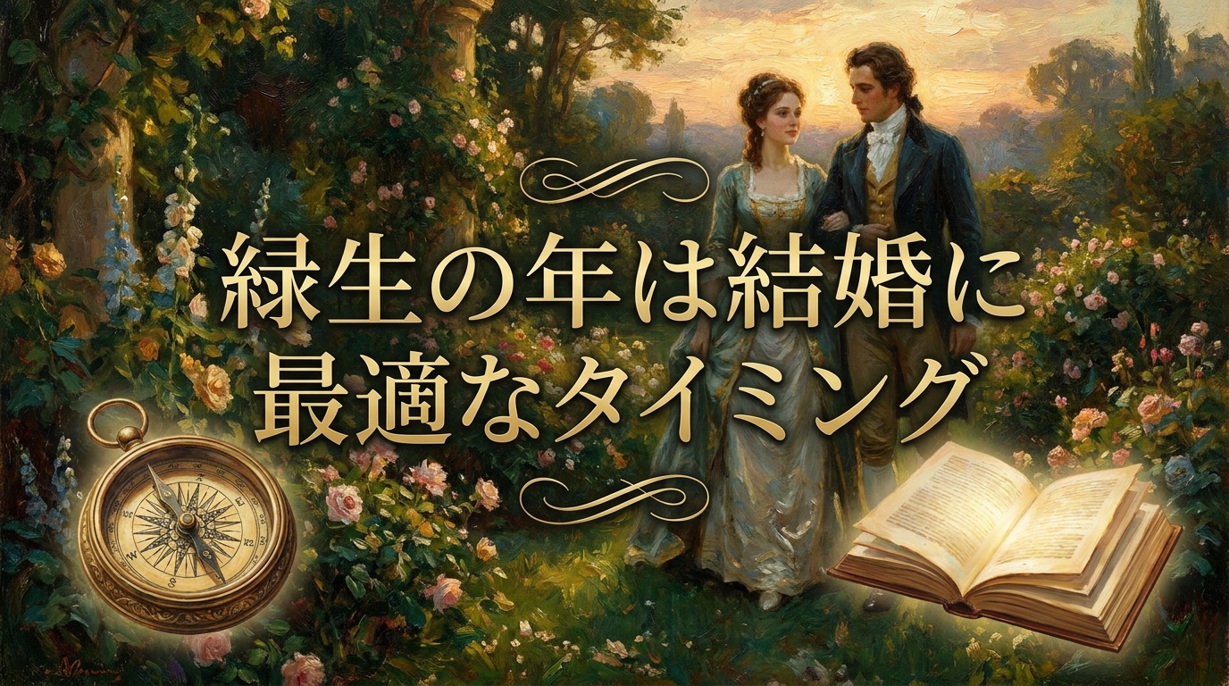 緑生の年は結婚に最適なタイミング