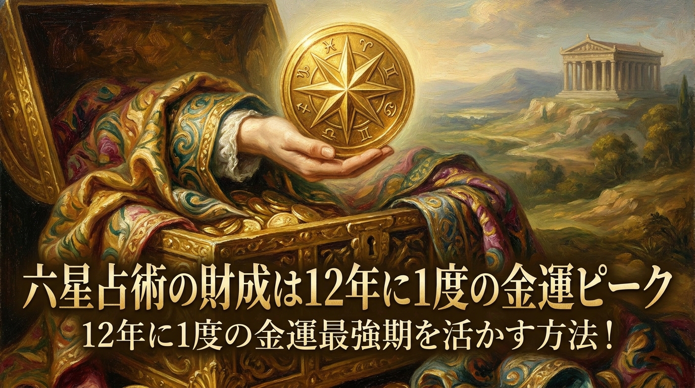 六星占術の財成は12年に1度の金運ピーク