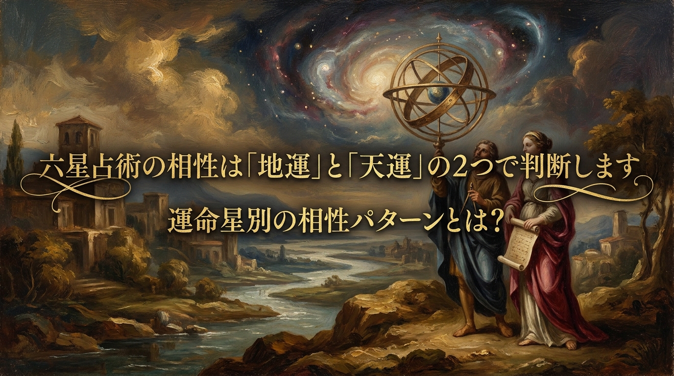六星占術の相性は「地運」と「天運」の2つで判断します