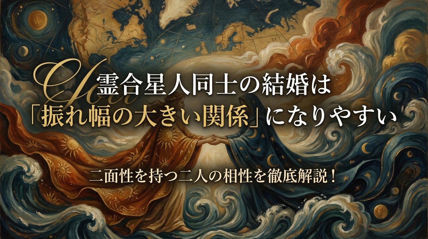 霊合星人同士の結婚は「振れ幅の大きい関係」になりやすい