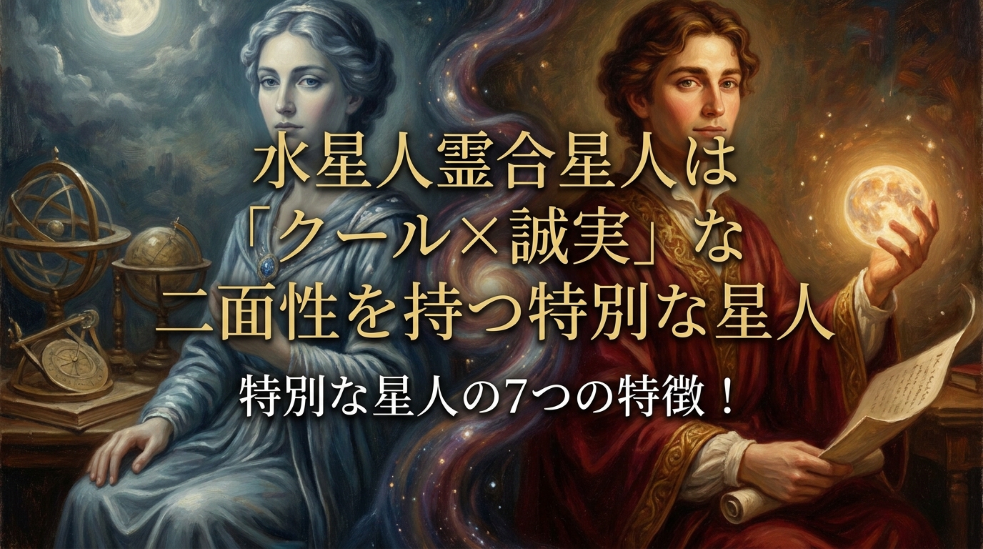 水星人霊合星人は「クール×誠実」な二面性を持つ特別な星人