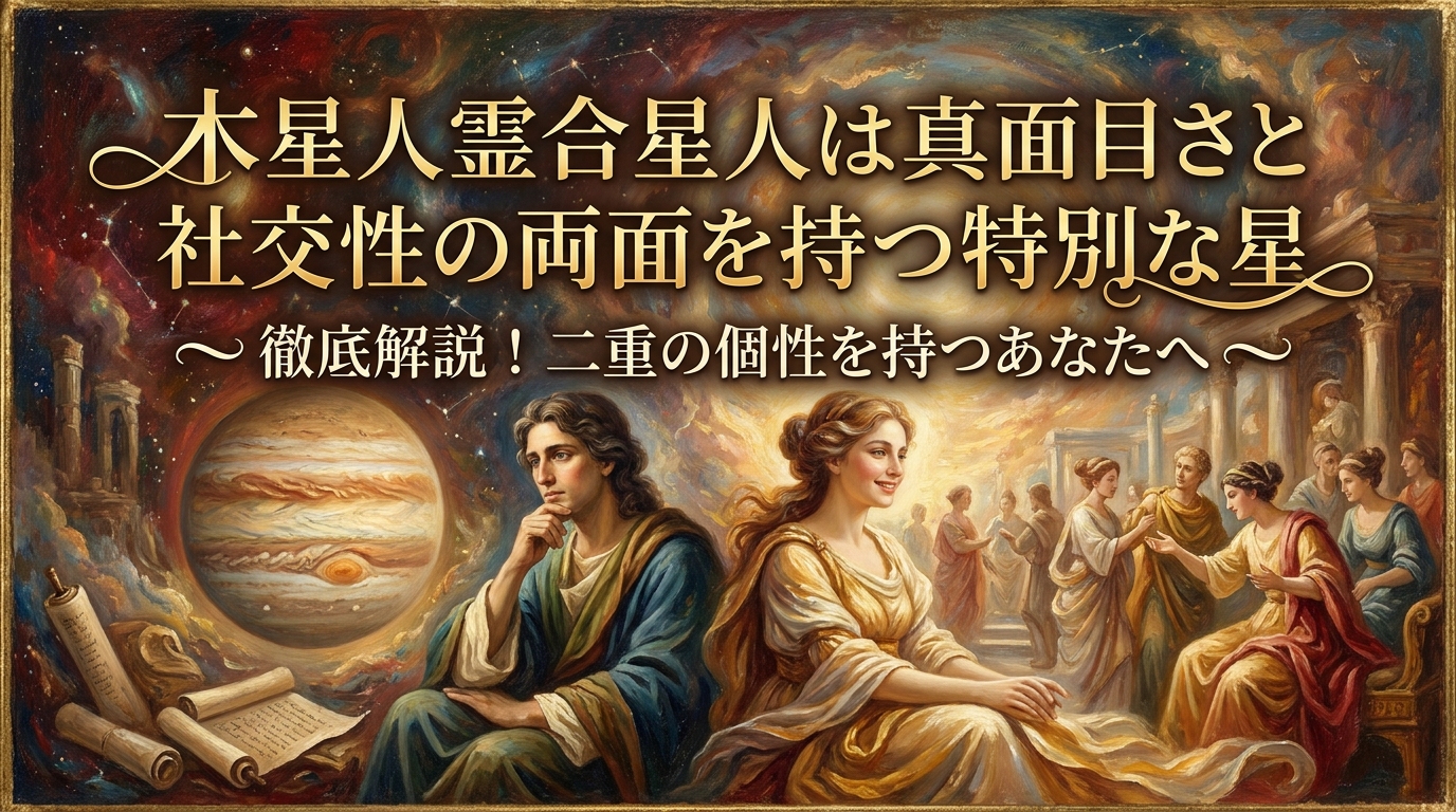 木星人霊合星人は真面目さと社交性の両面を持つ特別な星