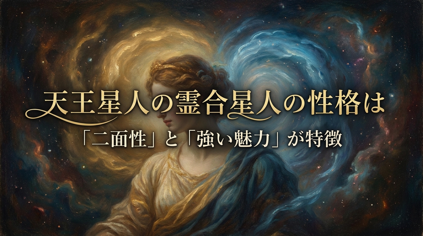 天王星人の霊合星人の性格は「二面性」と「強い魅力」が特徴