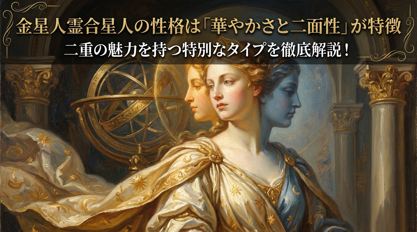 金星人霊合星人の性格は「華やかさと二面性」が特徴