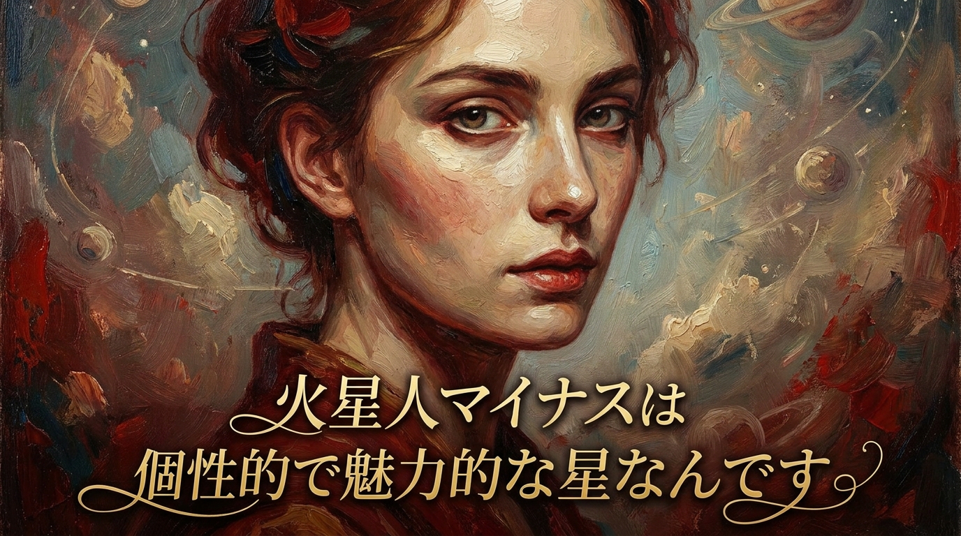 火星人マイナスは個性的で魅力的な星なんです