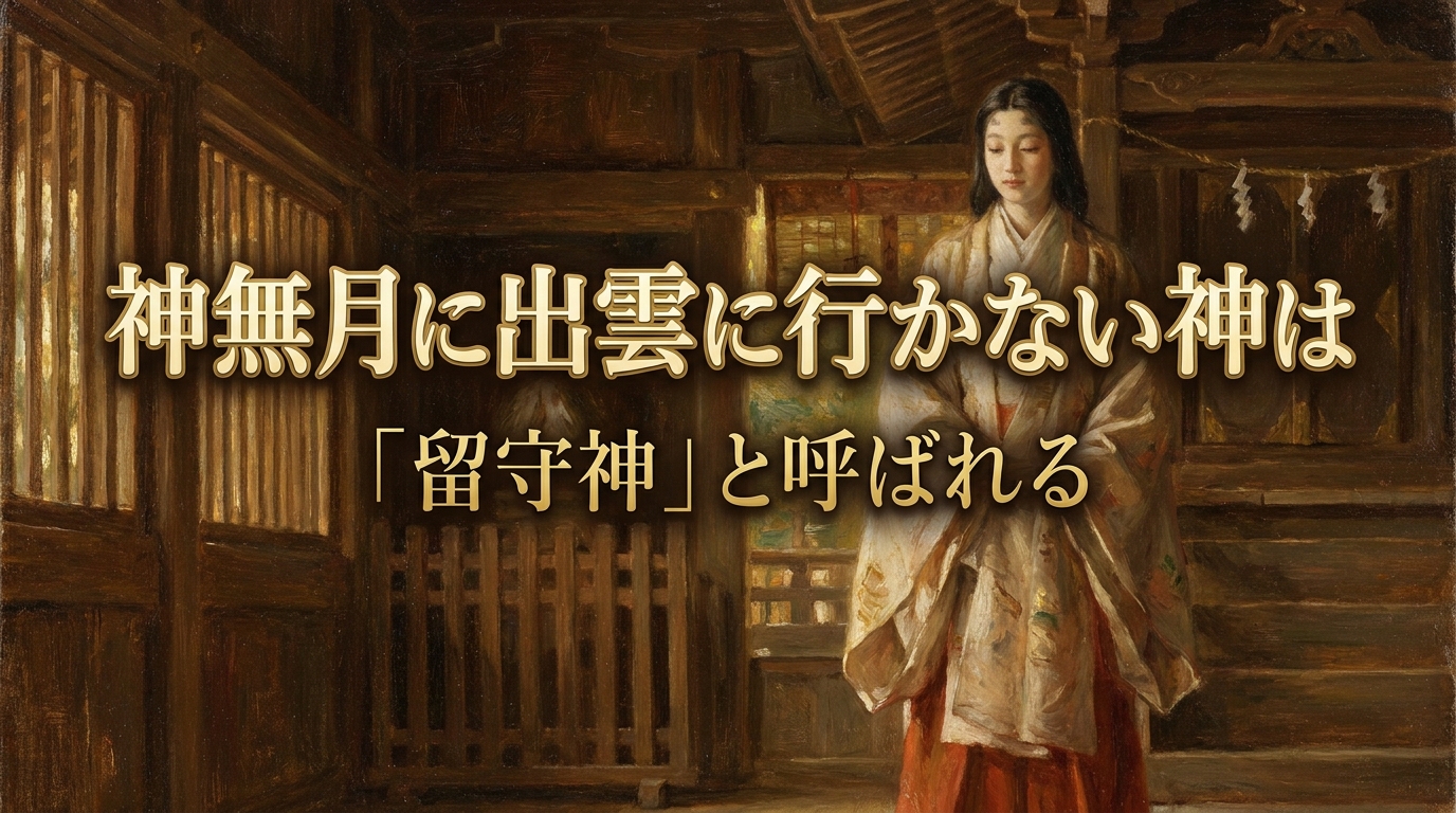 神無月に出雲に行かない神は「留守神」と呼ばれる