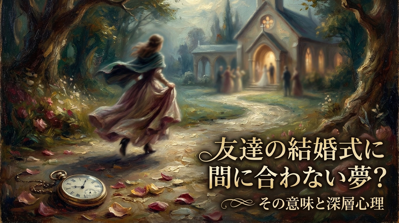 友達の結婚式に間に合わない夢が示すメッセージとは